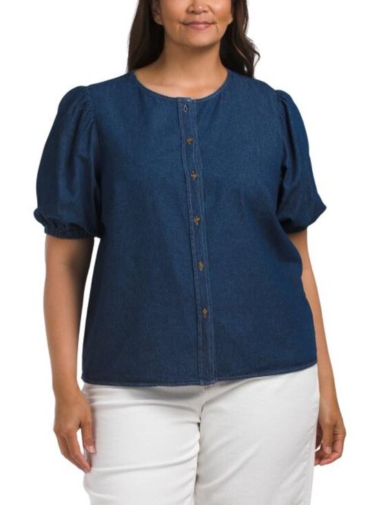 Anne Klein Tops - ANNE KLEIN Plus Gathered Blouse